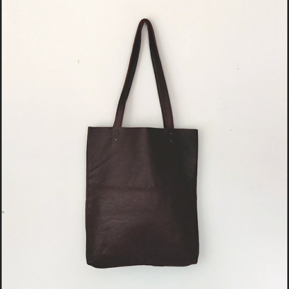 Artisan Leather tote bag, reversible tote, real suede bag, leather messenger bag - Picture 9 of 16